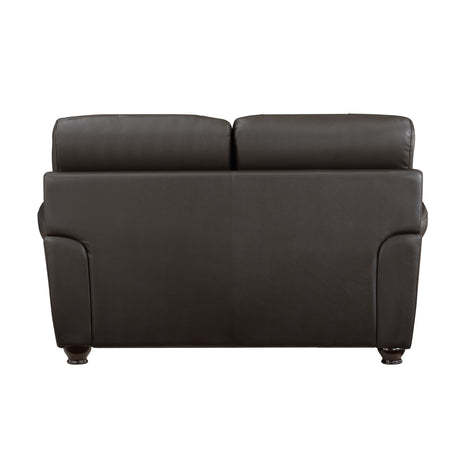 Foxborough Dark Brown Loveseat from Homelegance - Luna Furniture