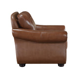 Attleboro Brown Leather Chair from Homelegance - Luna Furniture