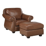 Attleboro Brown Leather Chair from Homelegance - Luna Furniture