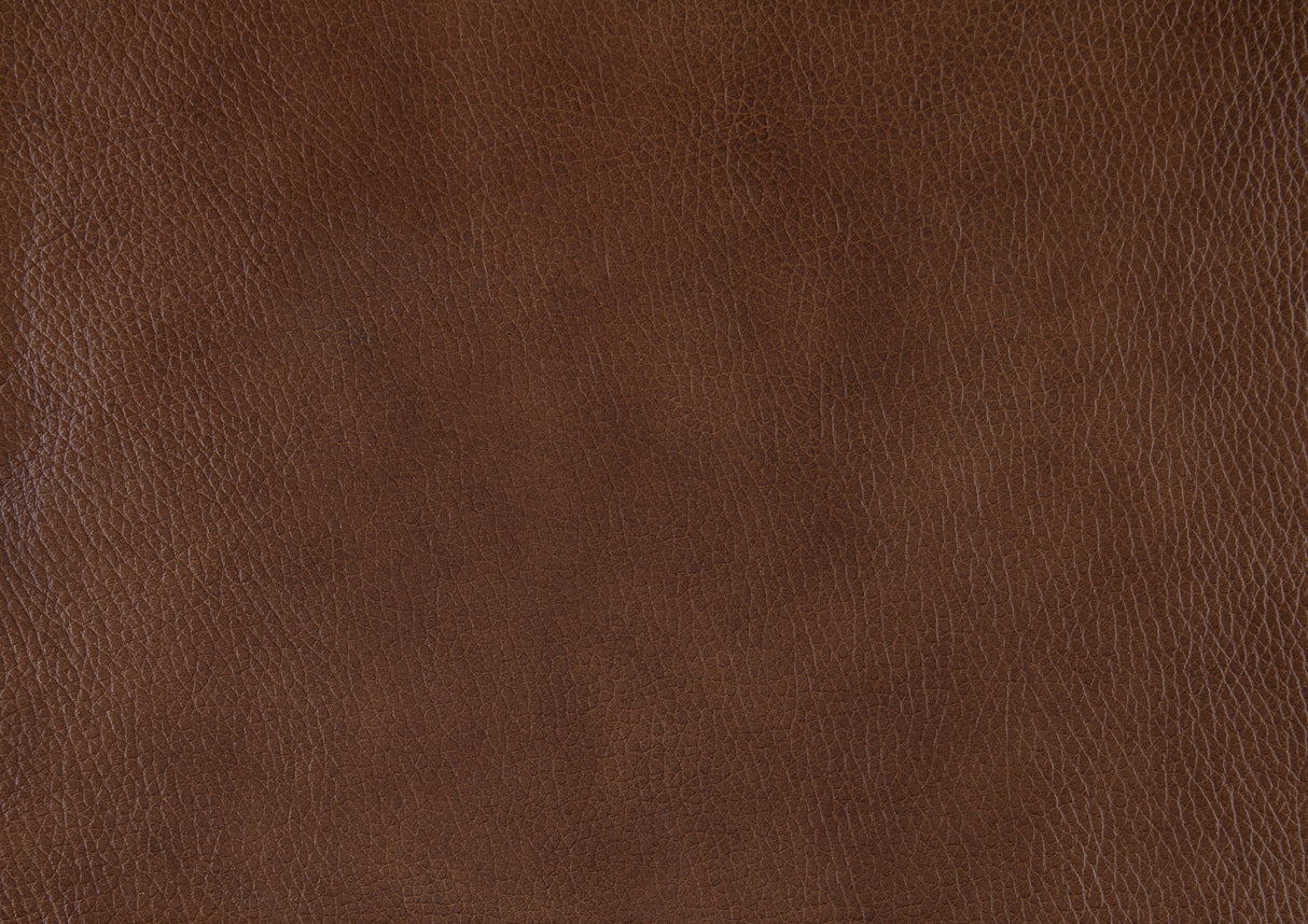 Attleboro Brown Leather Ottoman from Homelegance - Luna Furniture