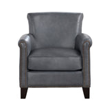 Braintree Burnish Gray Top-Grain Leather Accent Chair from Homelegance - Luna Furniture