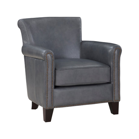 Braintree Burnish Gray Top-Grain Leather Accent Chair from Homelegance - Luna Furniture