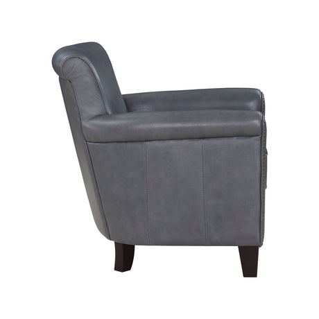 Braintree Burnish Gray Top-Grain Leather Accent Chair from Homelegance - Luna Furniture