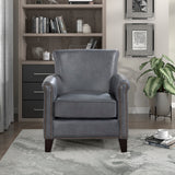 Braintree Burnish Gray Top-Grain Leather Accent Chair from Homelegance - Luna Furniture