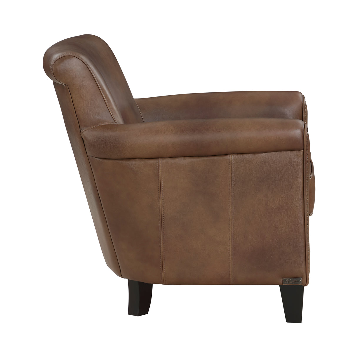 Braintree Brown Top-Grain Leather Accent Chair from Homelegance - Luna Furniture