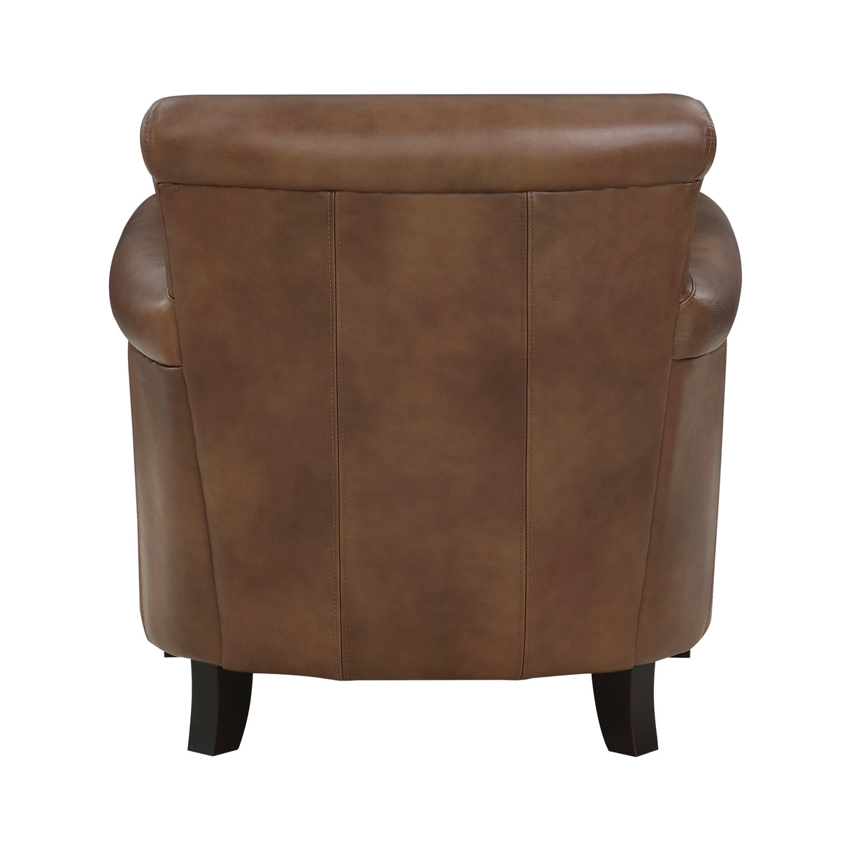 Braintree Brown Top-Grain Leather Accent Chair from Homelegance - Luna Furniture
