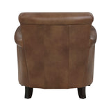 Braintree Brown Top-Grain Leather Accent Chair from Homelegance - Luna Furniture