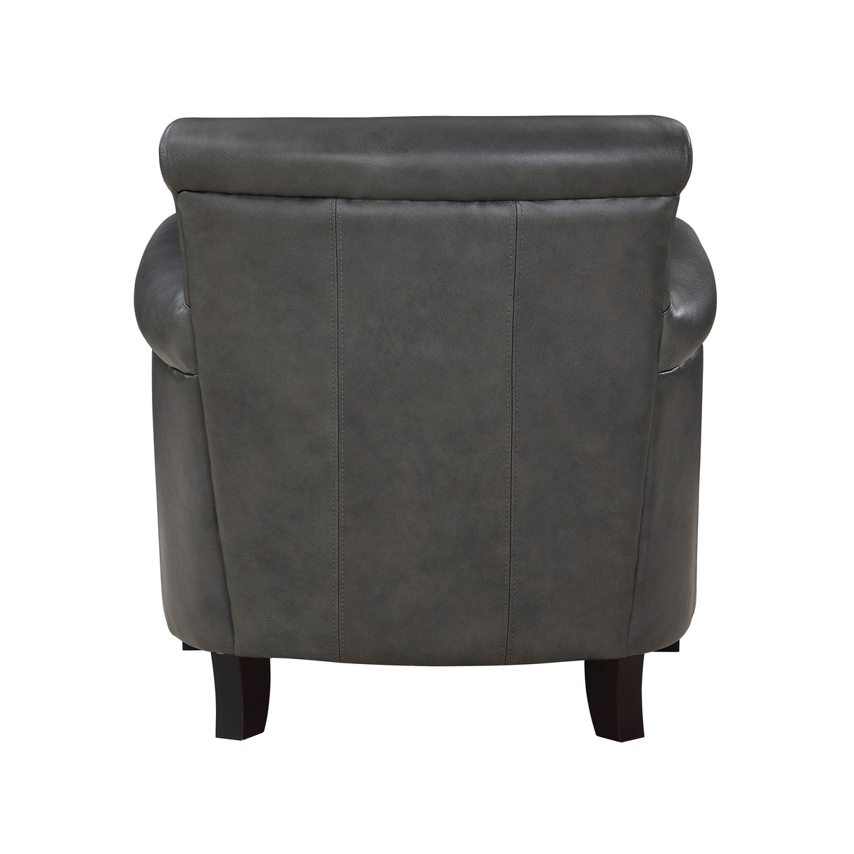 Braintree Gray Top-Grain Leather Accent Chair from Homelegance - Luna Furniture