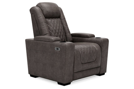 HyllMont Gray Recliner -  - Luna Furniture