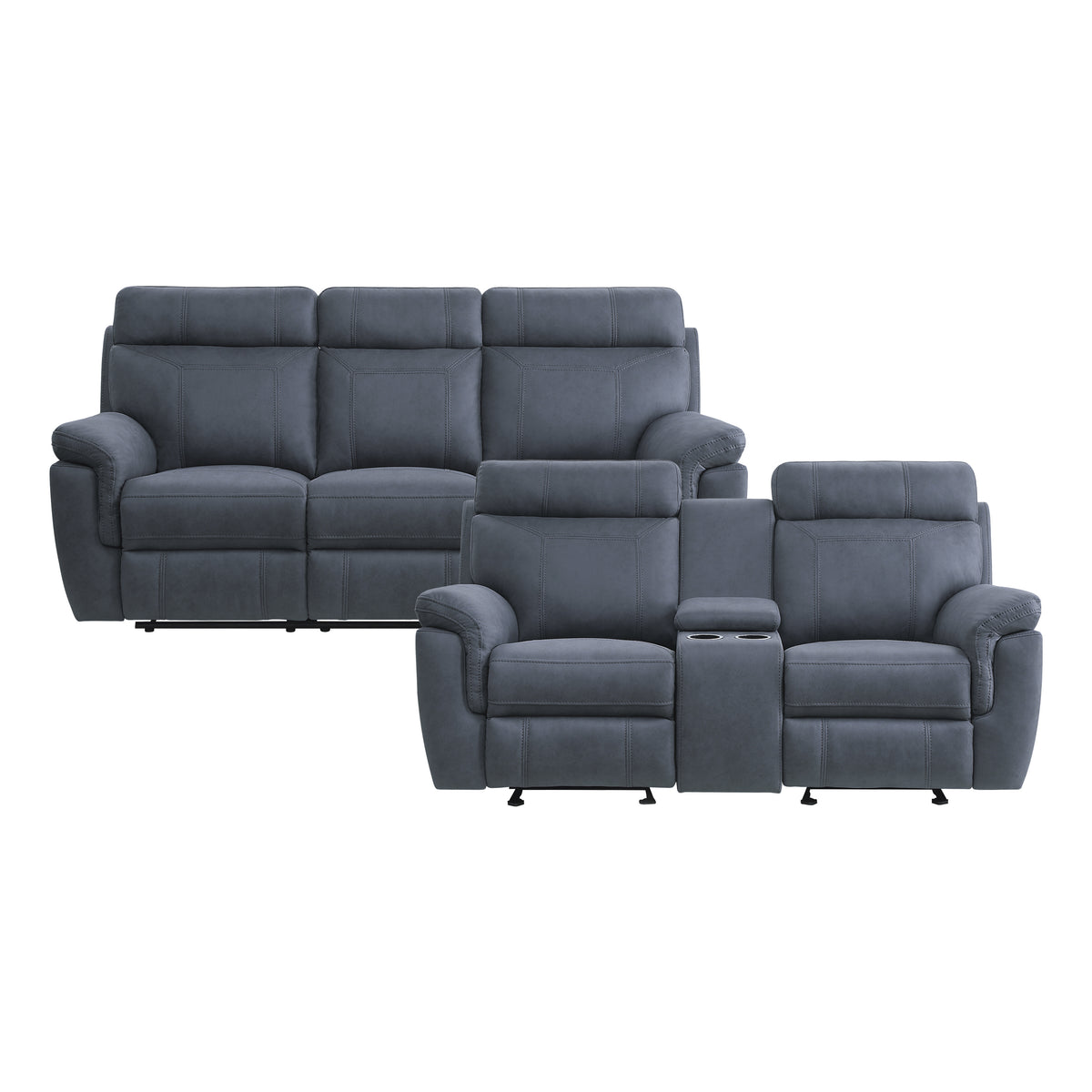 9301BUE*2 Sofa and Loveseat from Homelegance - Luna Furniture