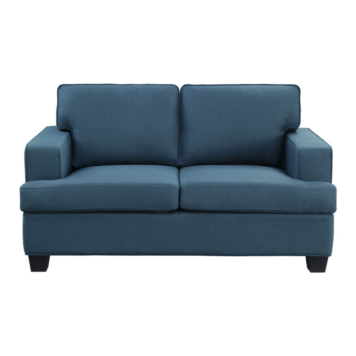 Elmont Blue Loveseat from Homelegance - Luna Furniture