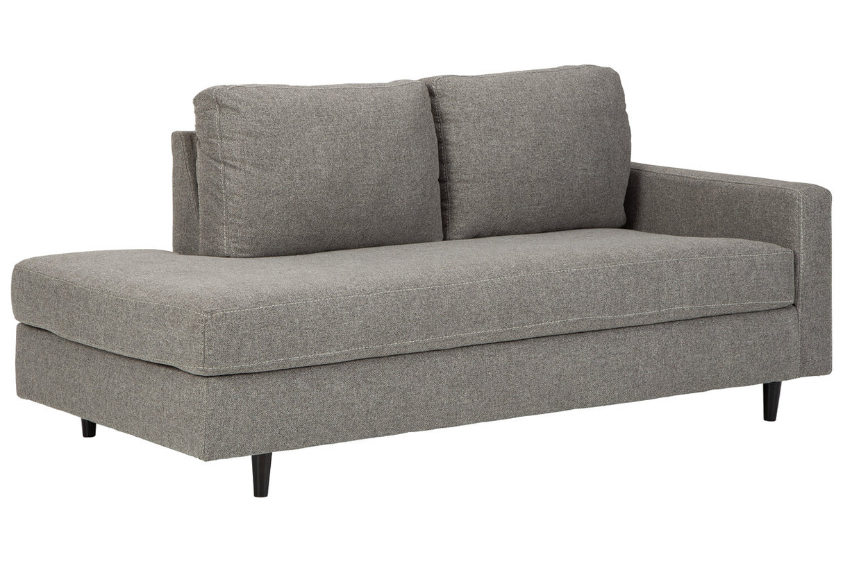 Lyman Graphite Right-Arm Facing Corner Chaise from Ashley - Luna Furniture