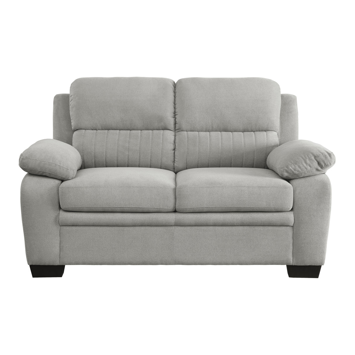 Holleman Gray Loveseat from Homelegance - Luna Furniture