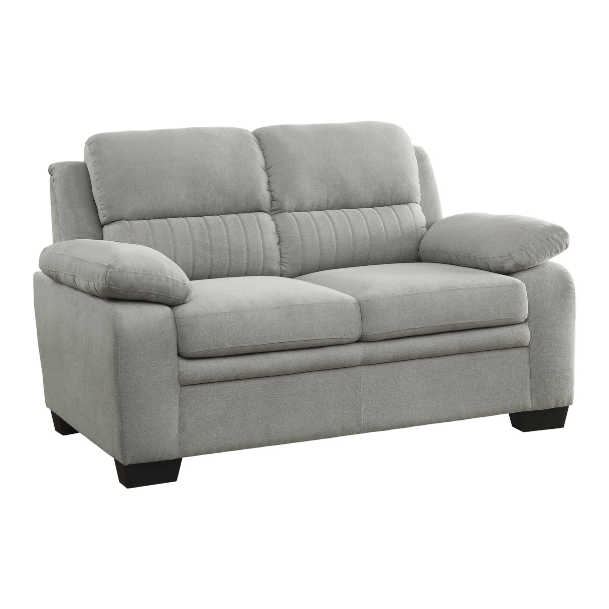 Holleman Gray Loveseat from Homelegance - Luna Furniture