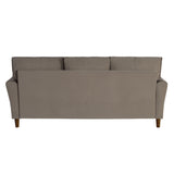 Dunleith Light Brown Velvet Sofa