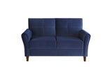 Dunleith Blue Velvet Living Room Set