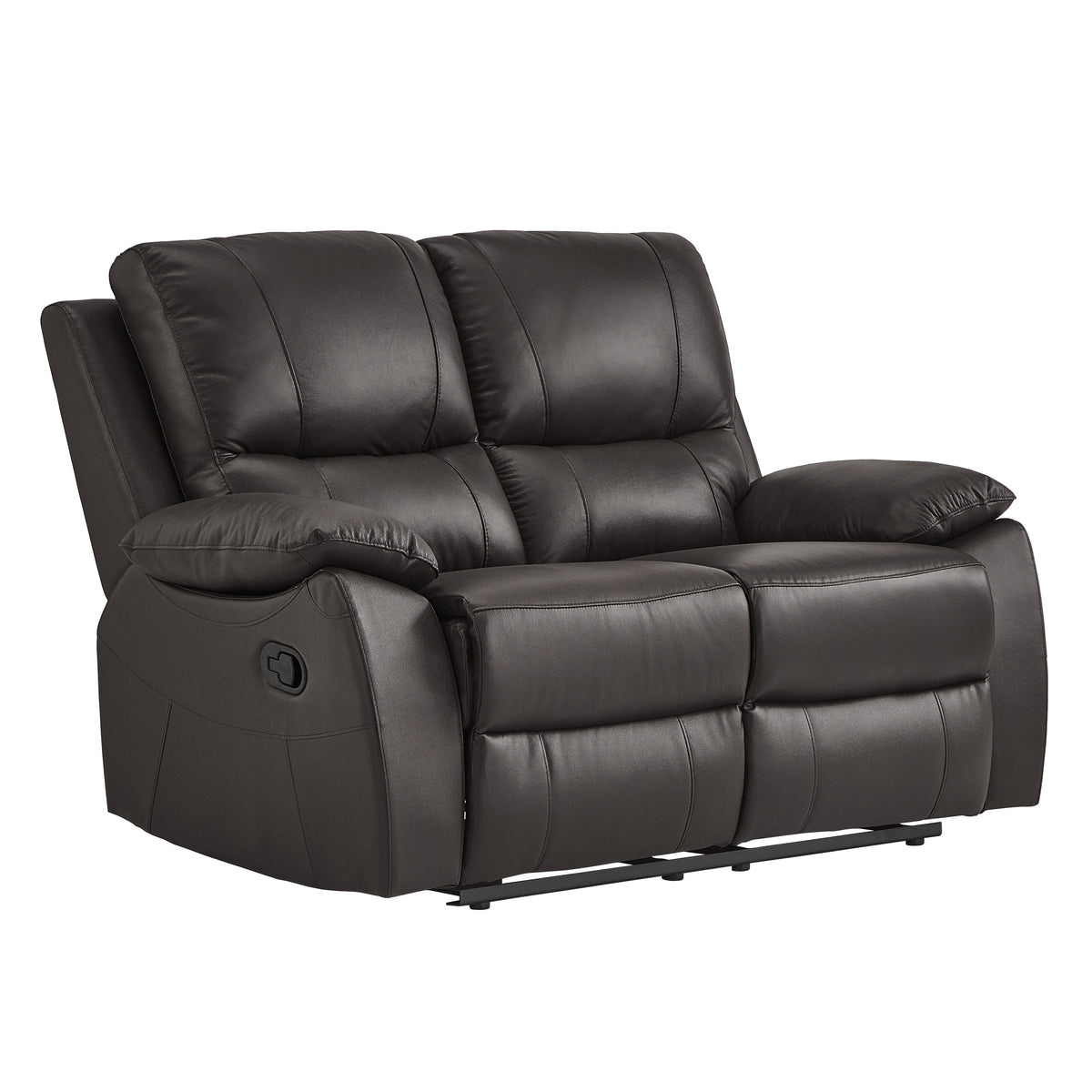 9368BRW-2 Double Reclining Loveseat from Homelegance - Luna Furniture