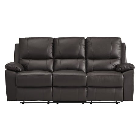 9368BRW-3 Double Reclining Sofa from Homelegance - Luna Furniture