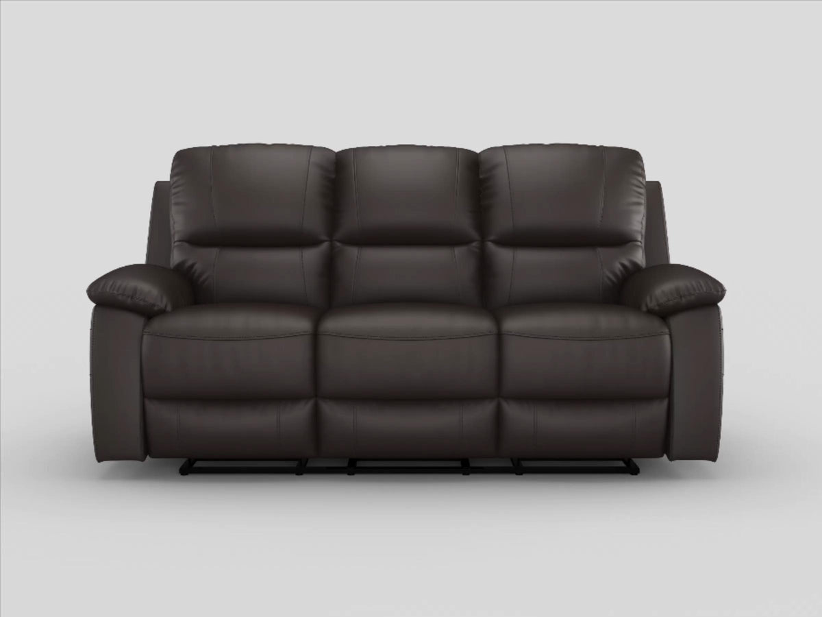9368BRW-3 Double Reclining Sofa from Homelegance - Luna Furniture