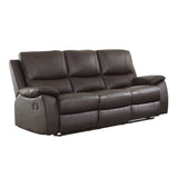 9368BRW-3 Double Reclining Sofa from Homelegance - Luna Furniture