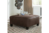 Navi Chestnut Oversized Accent Ottoman -  - Luna Furniture