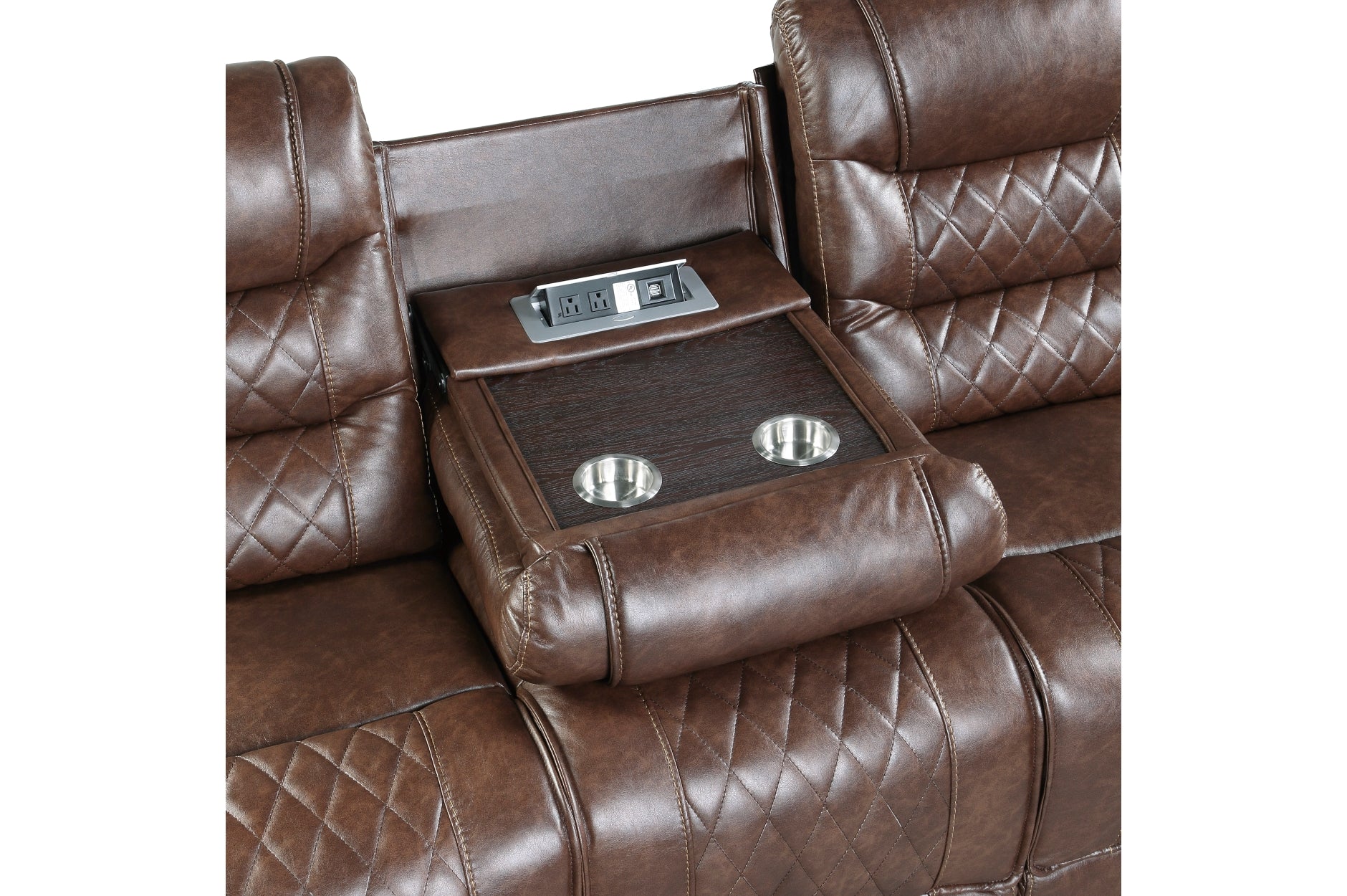 Putnam Brown Reclining Living Room Set from Homelegance - Luna Furniture