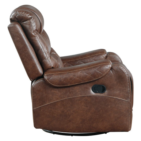 Putnam Brown Swivel Reclining Chair from Homelegance - Luna Furniture