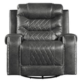 Putnam Gray Swivel Reclining Chair from Homelegance - Luna Furniture