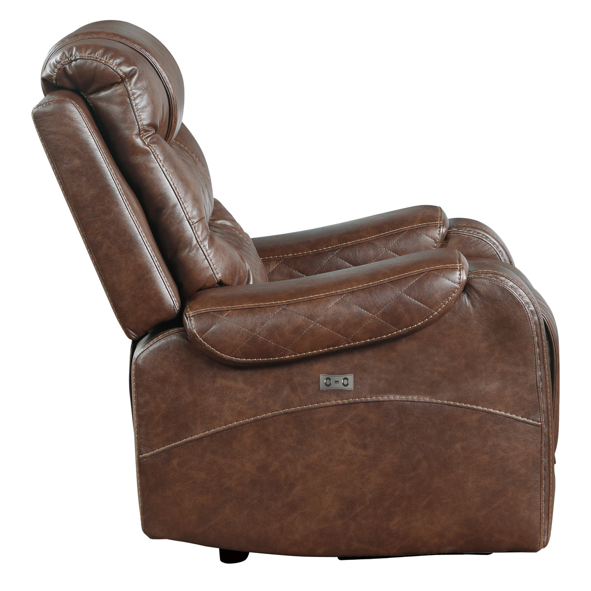 Putnam Brown Power Reclining Chair from Homelegance - Luna Furniture