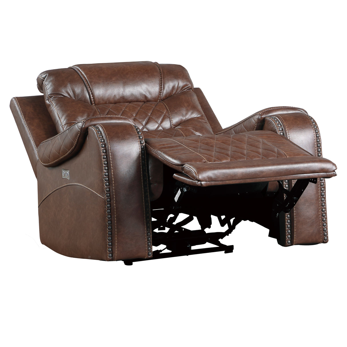 Putnam Brown Power Reclining Chair from Homelegance - Luna Furniture