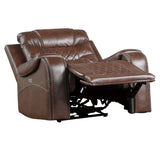 Putnam Brown Power Reclining Chair from Homelegance - Luna Furniture