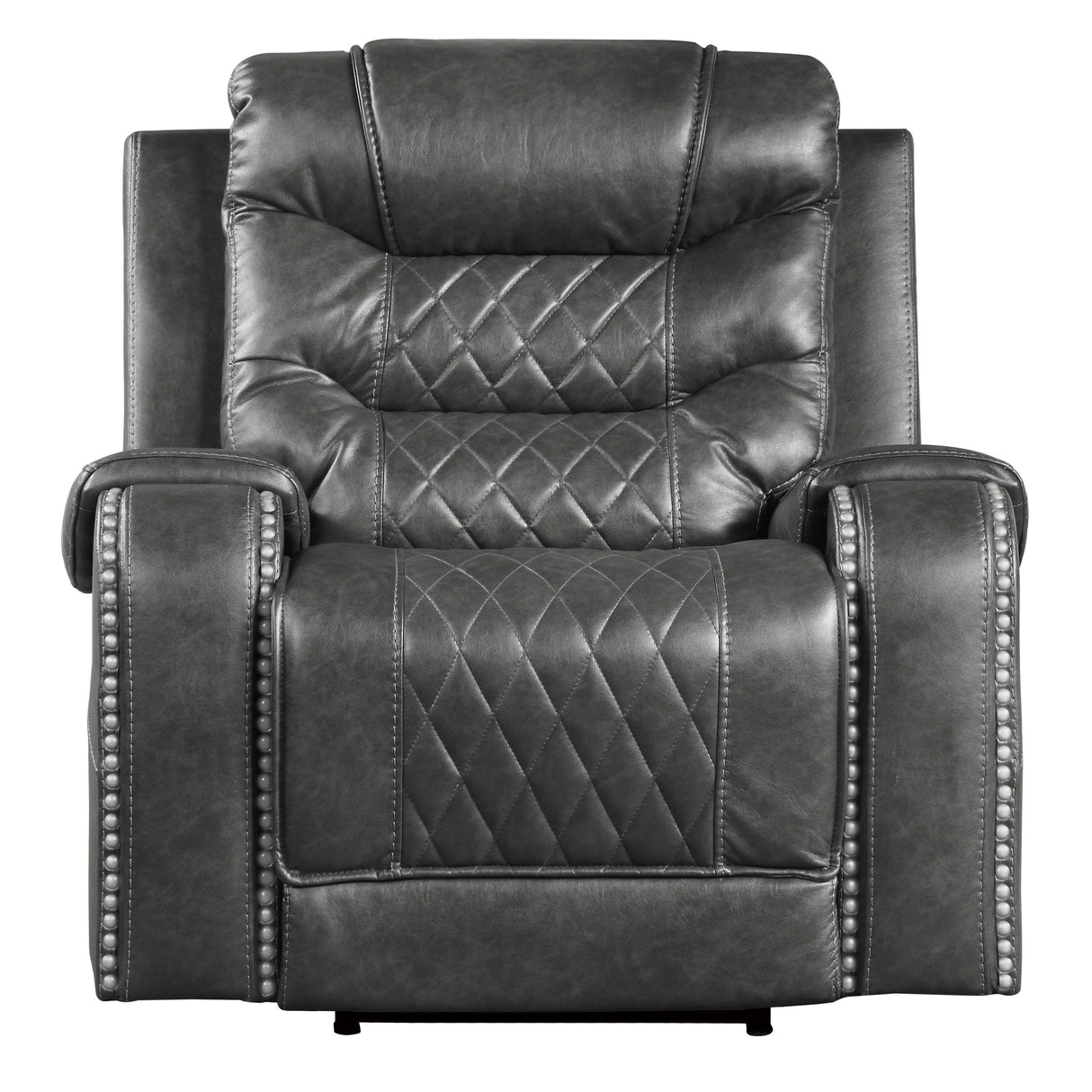 Putnam Gray Power Reclining Chair from Homelegance - Luna Furniture
