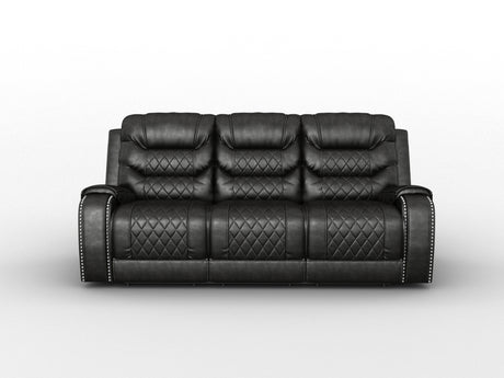 Putnam Gray Power Double Reclining Sofa from Homelegance - Luna Furniture