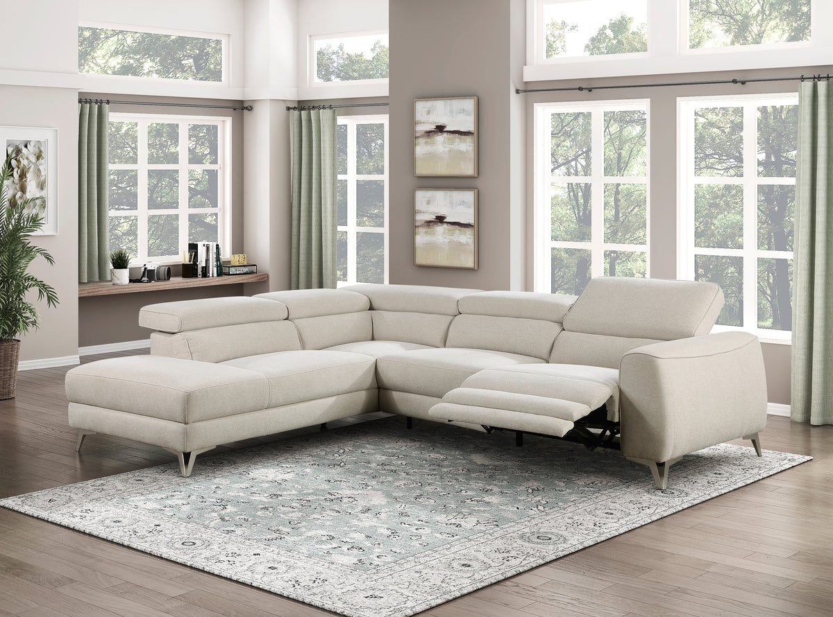 9415*SCPW (2)2-Piece Power Sectional with Right Chaise from Homelegance - Luna Furniture