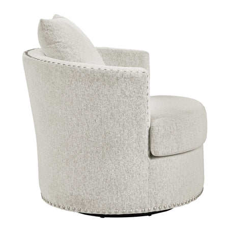 Morelia Beige Swivel Chair from Homelegance - Luna Furniture