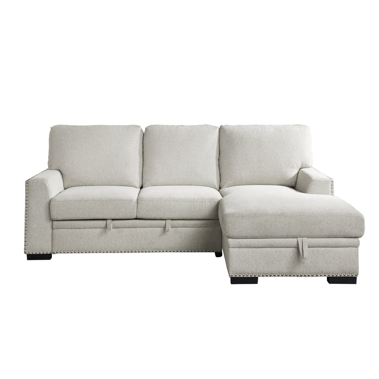 Morelia Beige RAF Storage Sleeper Sofa Chaise from Homelegance - Luna Furniture