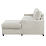 Morelia Beige RAF Storage Sleeper Sofa Chaise from Homelegance - Luna Furniture