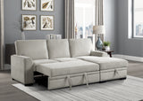 Morelia Beige RAF Storage Sleeper Sofa Chaise from Homelegance - Luna Furniture
