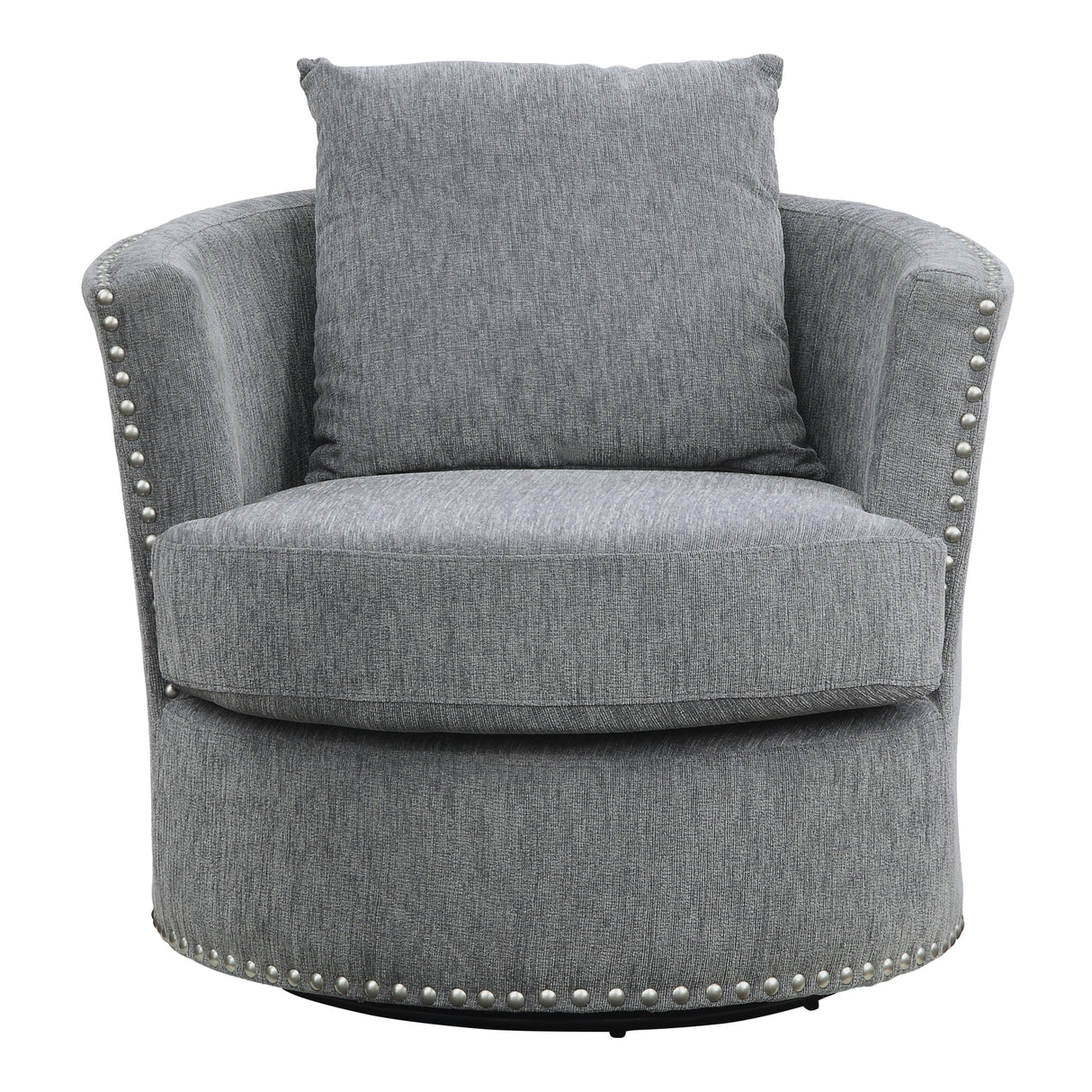 Morelia Dark Gray Swivel Chair from Homelegance - Luna Furniture