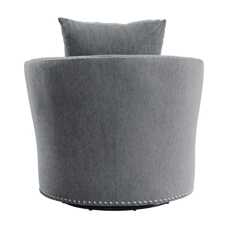 Morelia Dark Gray Swivel Chair from Homelegance - Luna Furniture