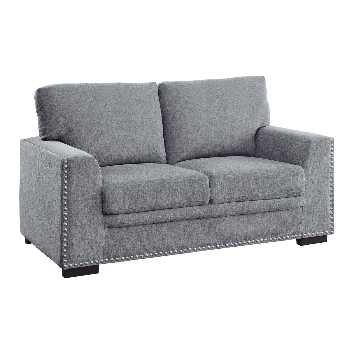 Morelia Dark Gray Loveseat from Homelegance - Luna Furniture