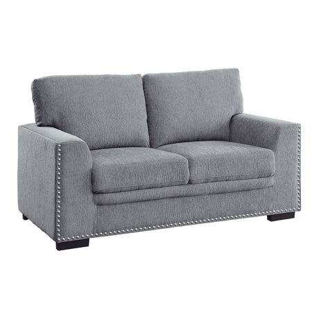 Morelia Dark Gray Loveseat from Homelegance - Luna Furniture