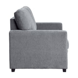 Morelia Dark Gray Loveseat from Homelegance - Luna Furniture
