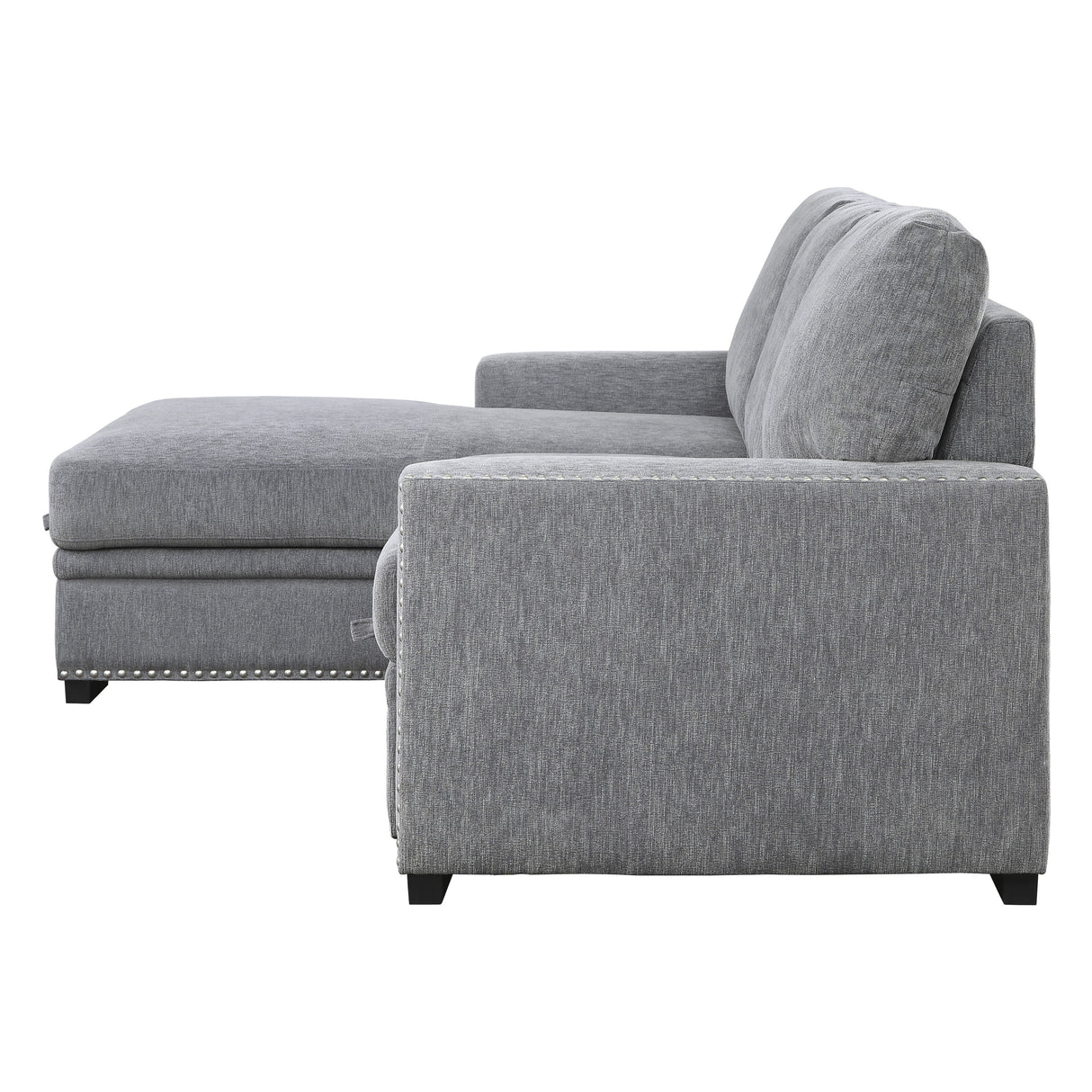 Morelia Gray LAF Storage Sleeper Sofa Chaise from Homelegance - Luna Furniture