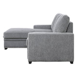 Morelia Gray LAF Storage Sleeper Sofa Chaise from Homelegance - Luna Furniture