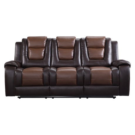 Briscoe Brown 2-Piece Double Reclining Set from Homelegance - Luna Furniture
