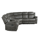 9479BRG*SC (3)3-Piece Reclining Sectional with Left Console - Luna Furniture