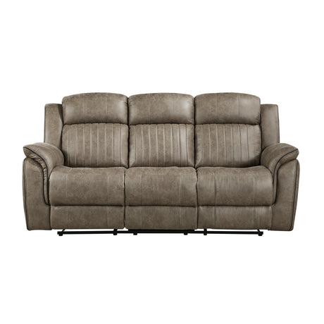 Centeroak Sandy Brown 2-Piece Double Reclining Set from Homelegance - Luna Furniture