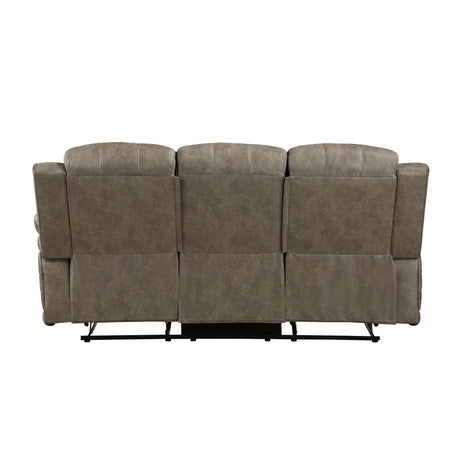 Centeroak Sandy Brown 2-Piece Double Reclining Set from Homelegance - Luna Furniture