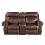 9488BR-2PW Power Double Reclining Love Seat with Center Console - Luna Furniture